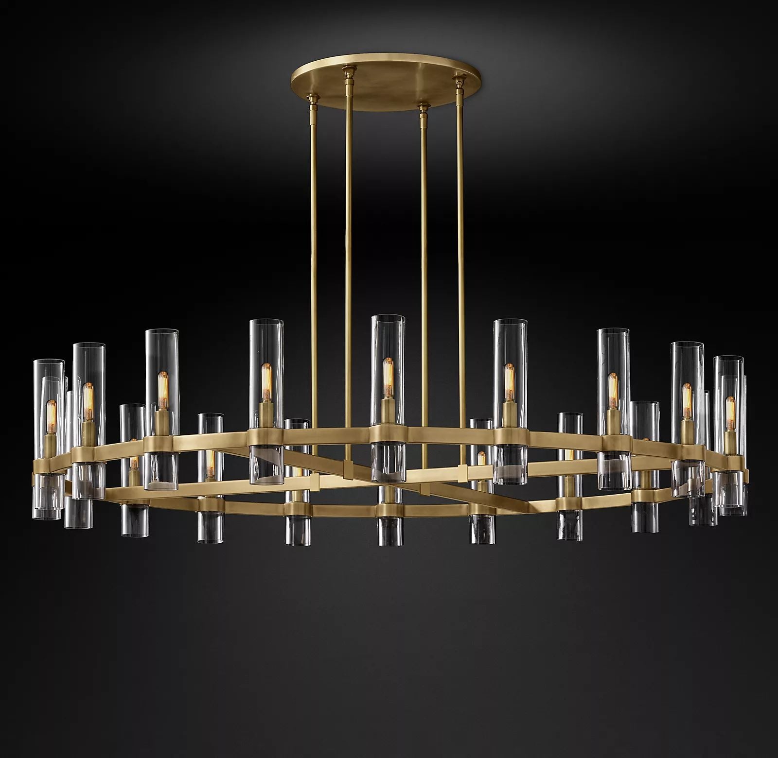 Ravelle Round Chandelier 60" - thebelacan