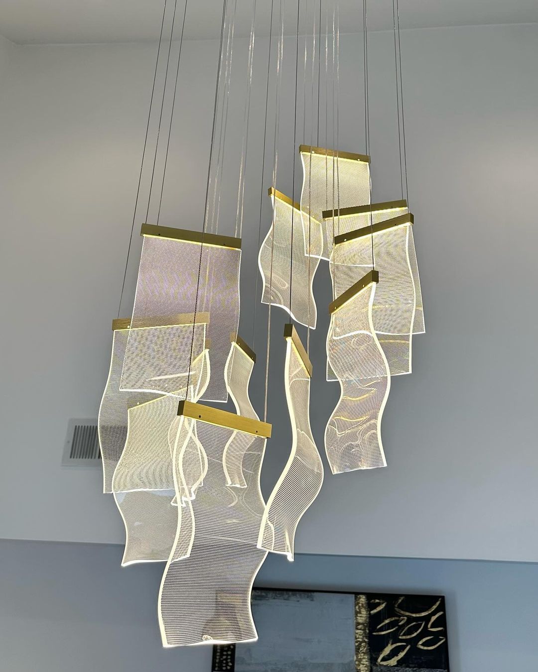Extra Large Modern Acrylic Chandelier for Staircase/Foyer/Villa/Hall-MEET LIGHTING