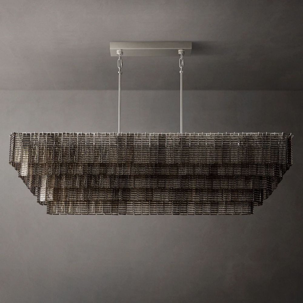Samurai Rectangle Chandelier-MEET LIGHTING