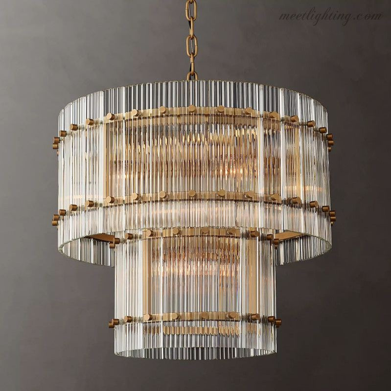 San Marco 2-tier Luxury Round Chandelier 22"-MEET LIGHTING