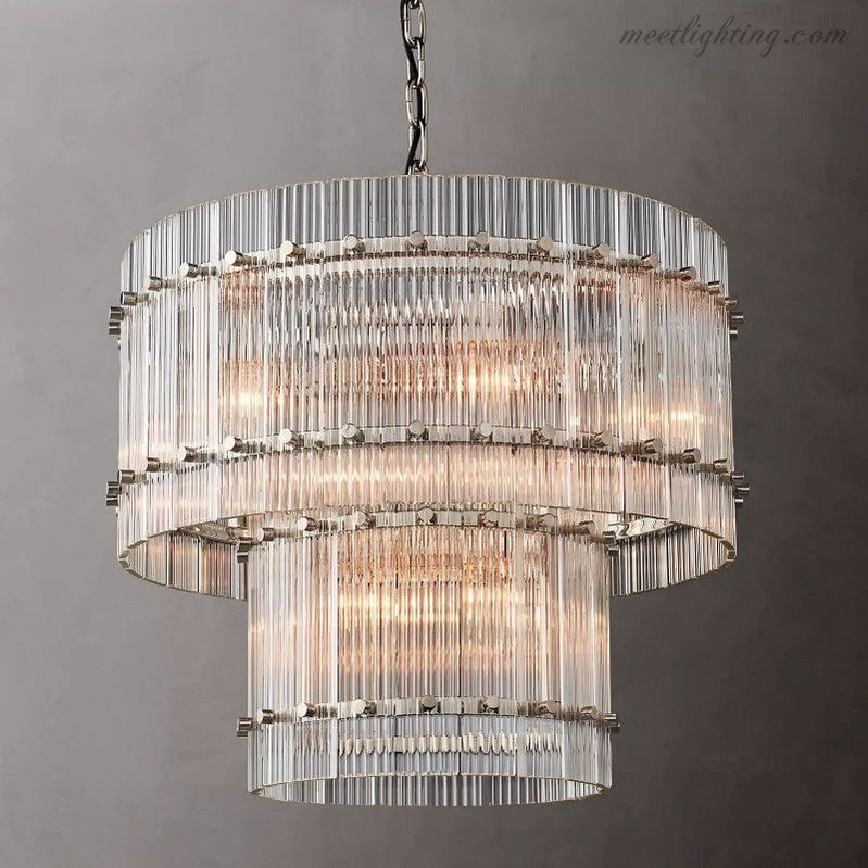 San Marco 2-tier Luxury Round Chandelier 22"-MEET LIGHTING