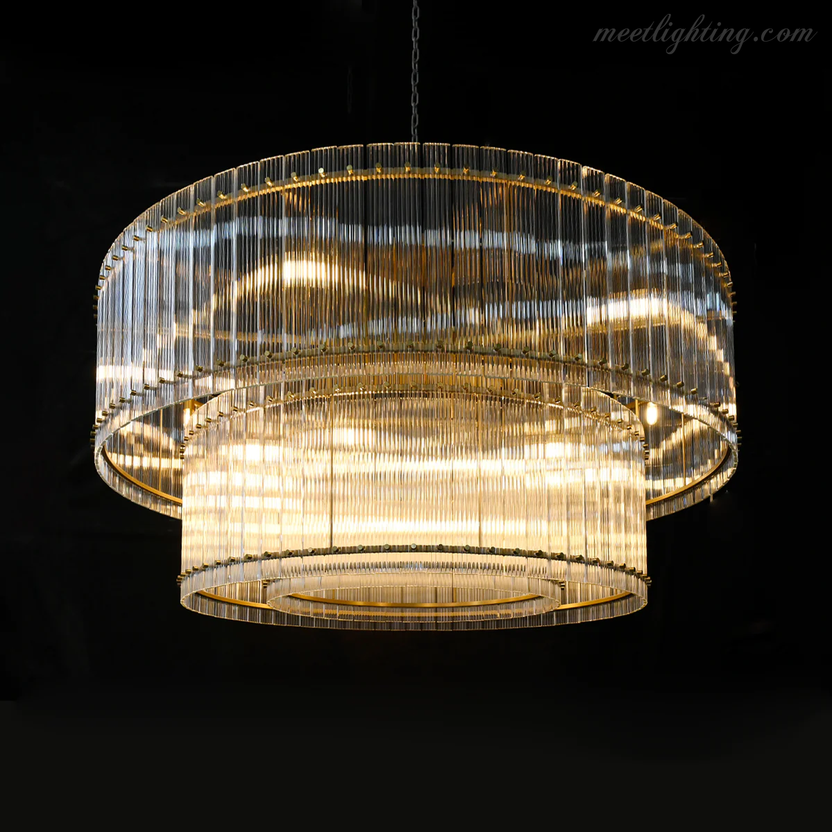 San Marco Round Crystal Chandelier 60" 48" 37" 22"-MEET LIGHTING