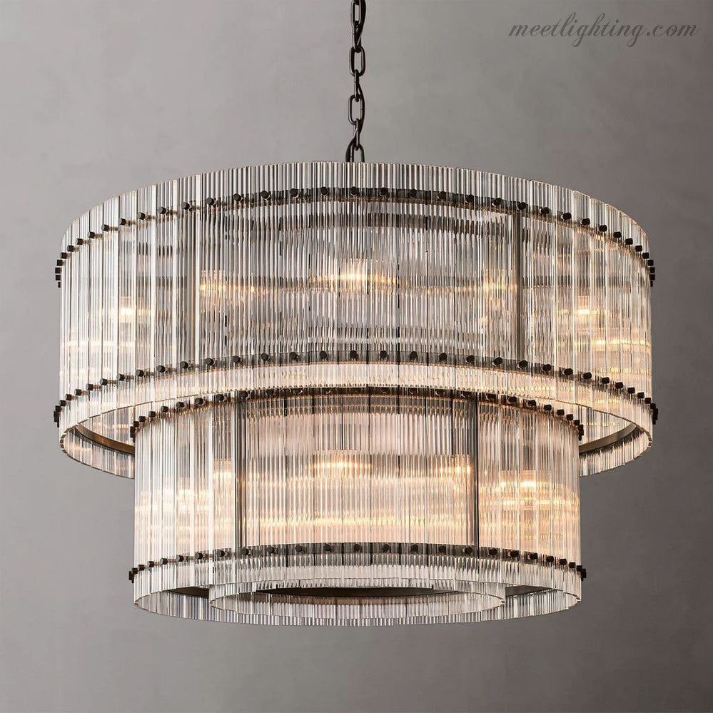 San Marco Round Crystal Chandelier 60" 48" 37" 22"-MEET LIGHTING