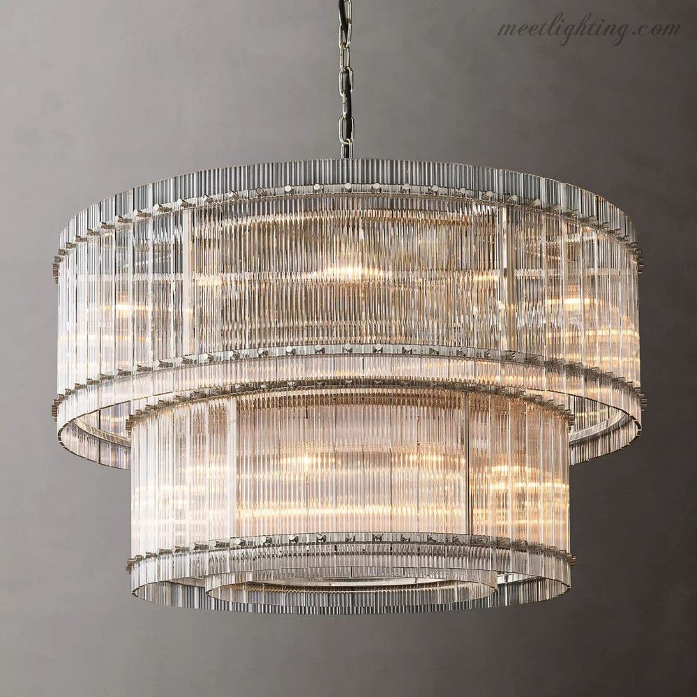 San Marco Round Crystal Chandelier 60" 48" 37" 22"-MEET LIGHTING