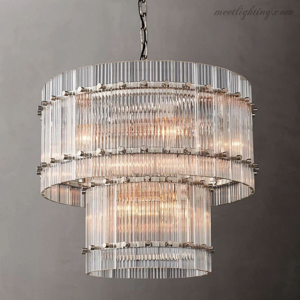 San Marco Round Crystal Chandelier 60" 48" 37" 22"-MEET LIGHTING
