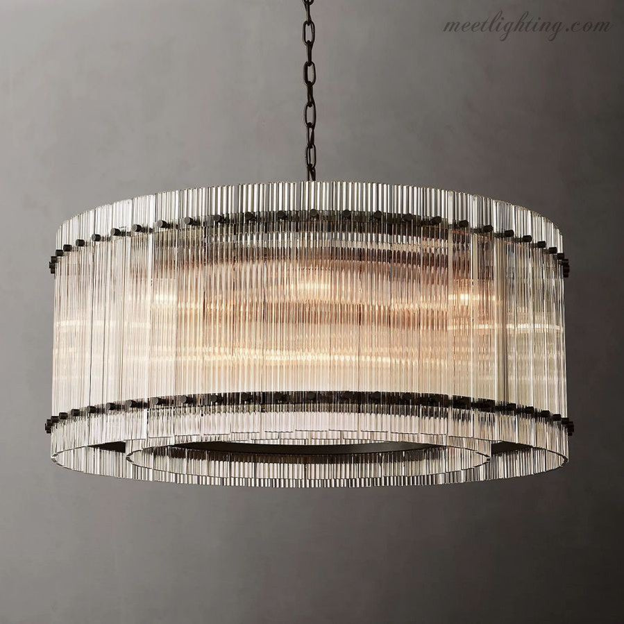 San Marco Round Crystal Chandelier 60" 48" 37" 22"-MEET LIGHTING