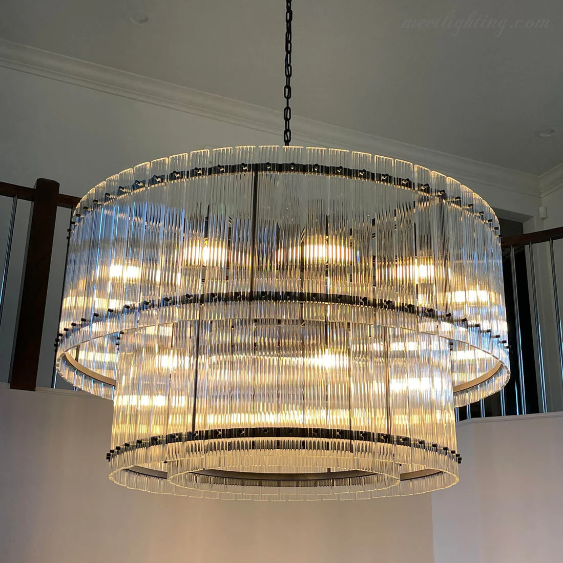 San Marco Round Crystal Chandelier 60" 48" 37" 22"-MEET LIGHTING