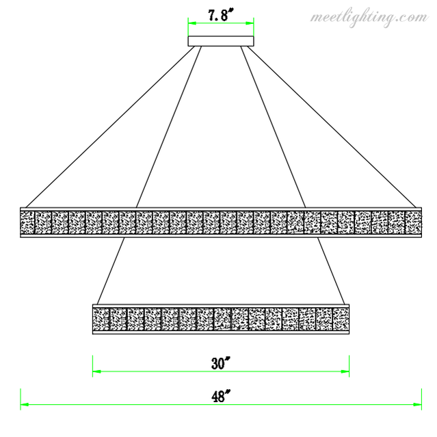 Scott Alabaster Circle Round Chandeliers-MEET LIGHTING