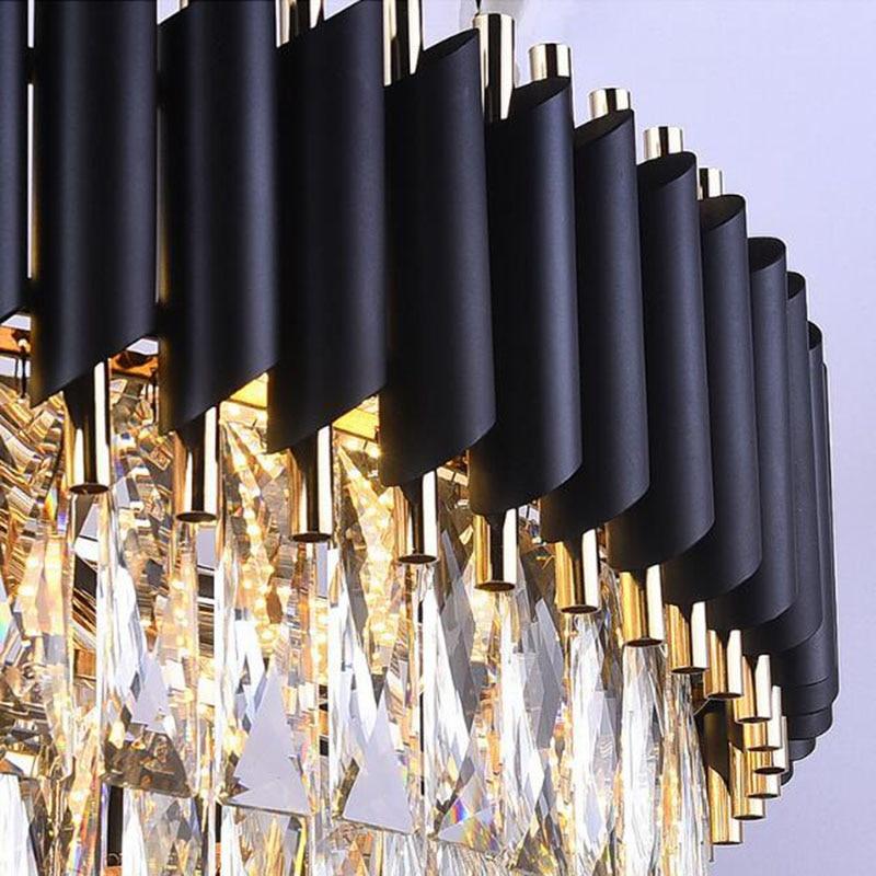 Sheila Oval Crystal Chandelier-MEET LIGHTING