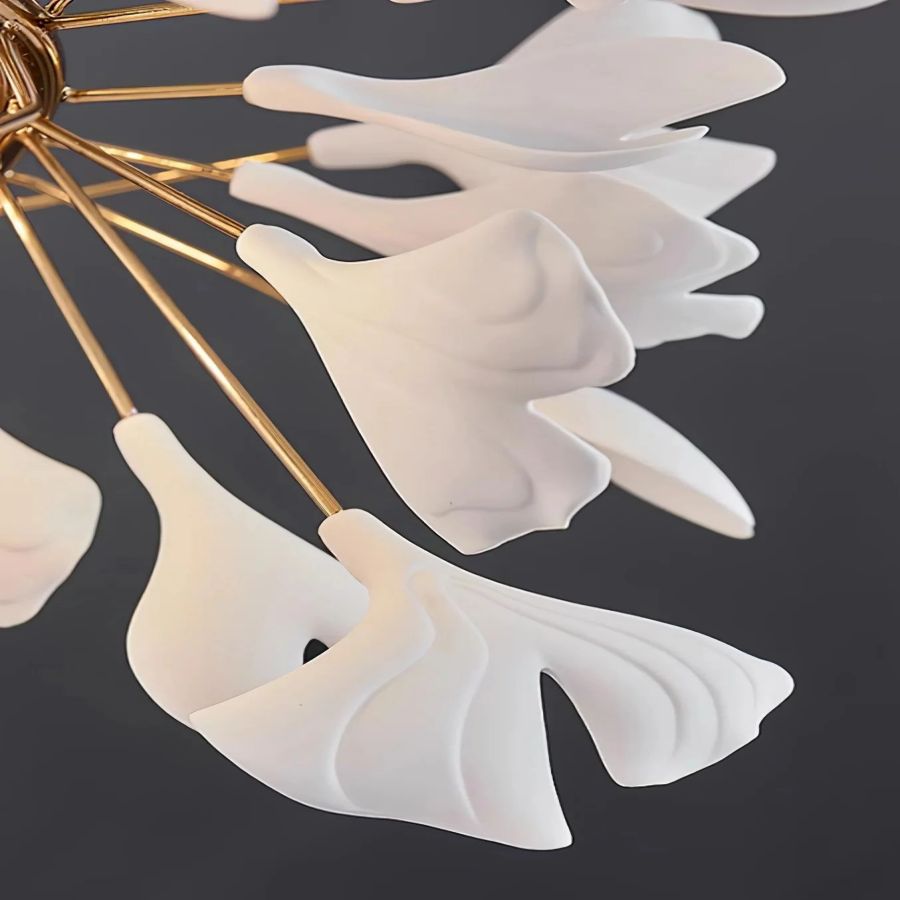 Small Ginkgo Leaf Chandelier-MEET LIGHTING