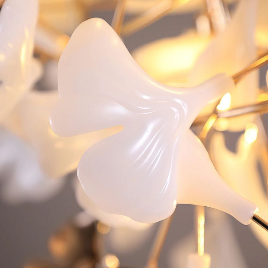 Small Ginkgo Leaf Chandelier-MEET LIGHTING