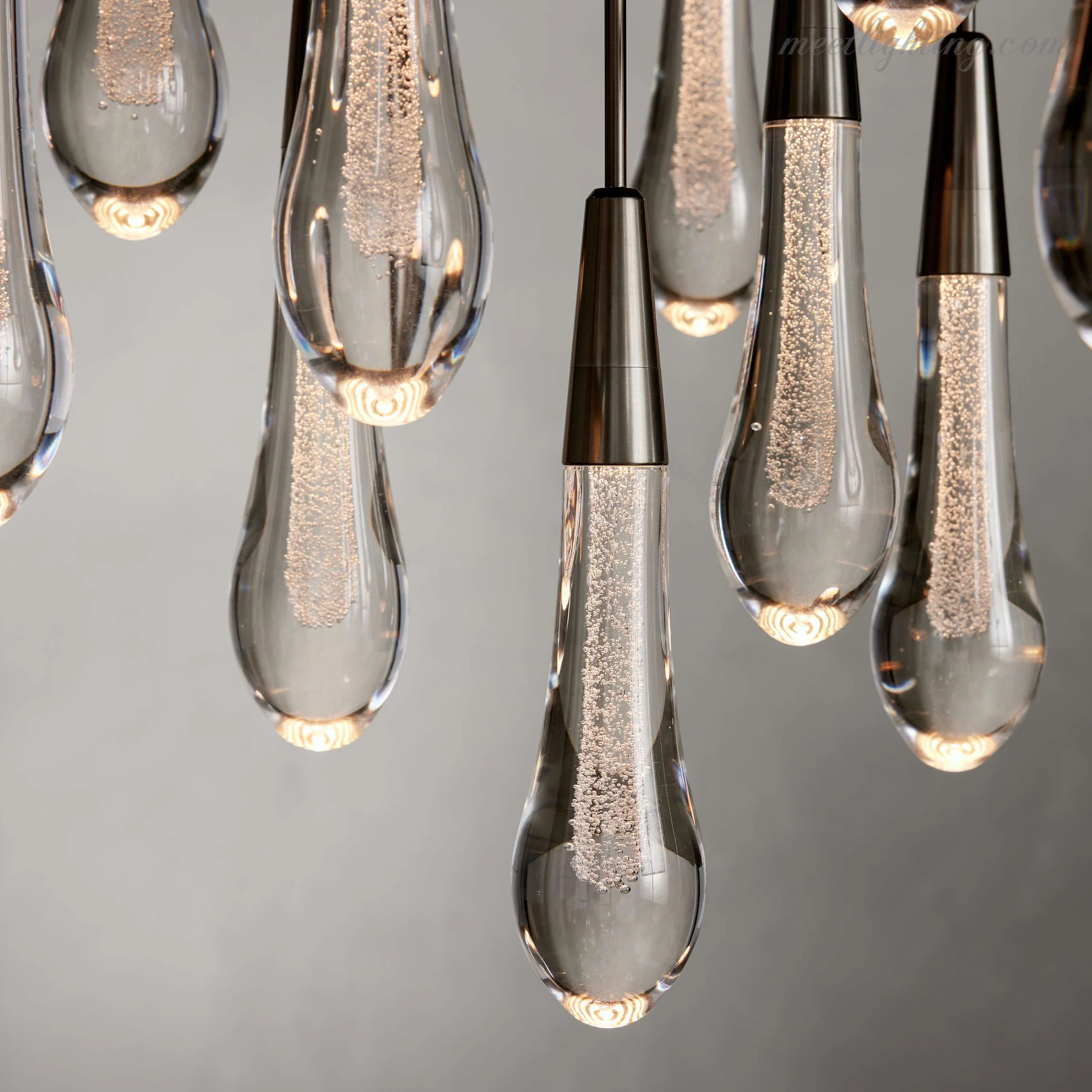 Soltaire Round Crystal Chandelier For Living Room Bathroom-MEET LIGHTING