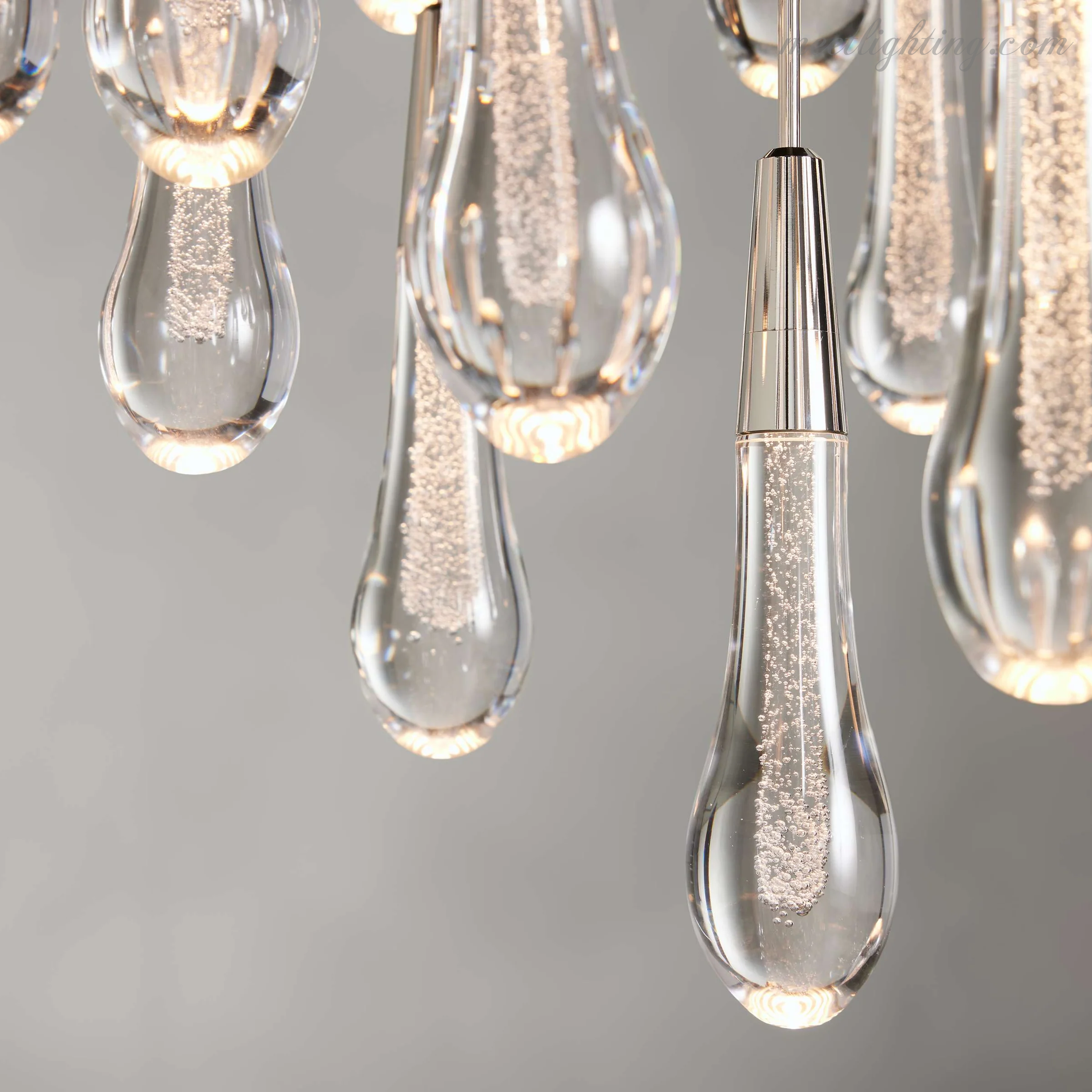 Soltaire Round Crystal Chandelier For Living Room Bathroom-MEET LIGHTING