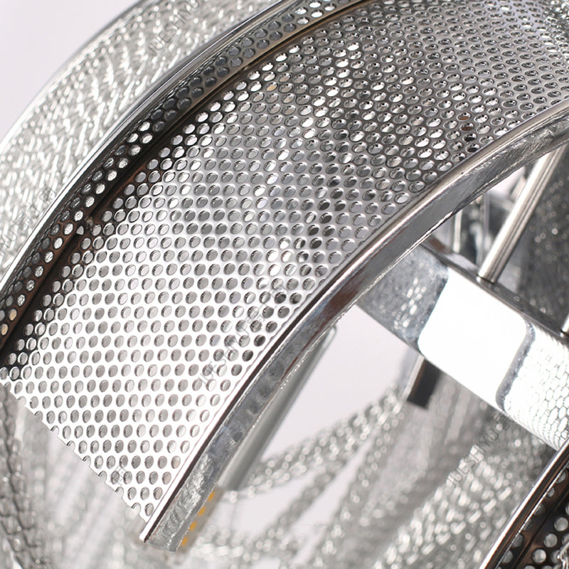 Sophian Aluminum Chain Tassel Round Chandelier-MEET LIGHTING