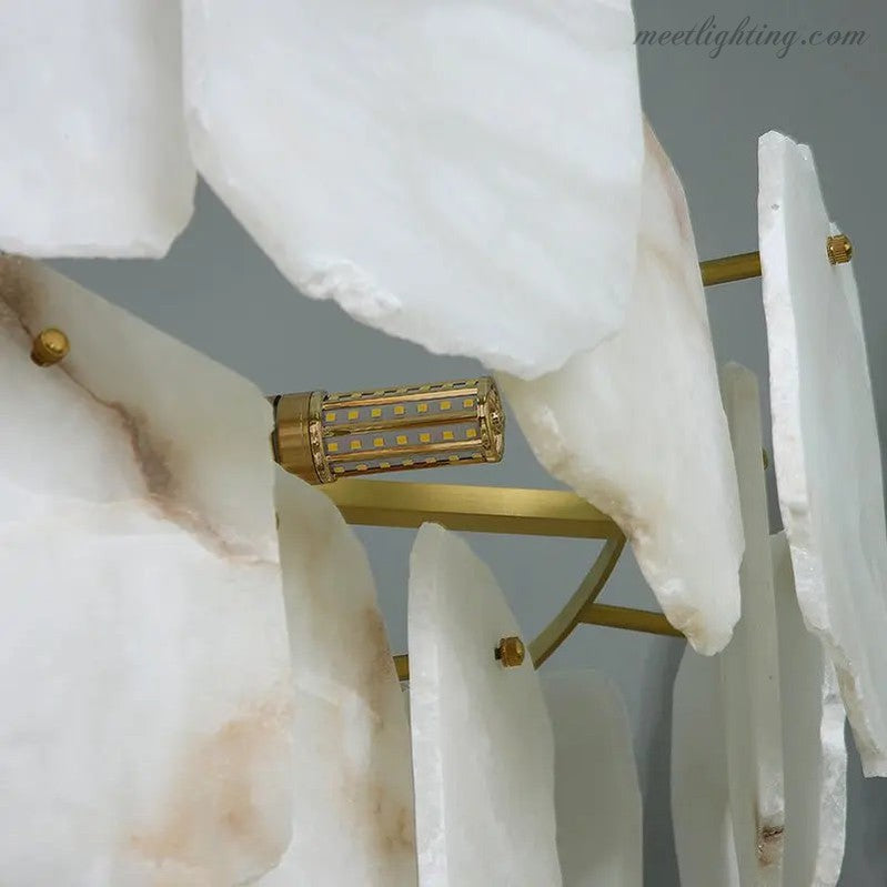 Spain Alabaster Modern Living Room Chandeliers-MEET LIGHTING