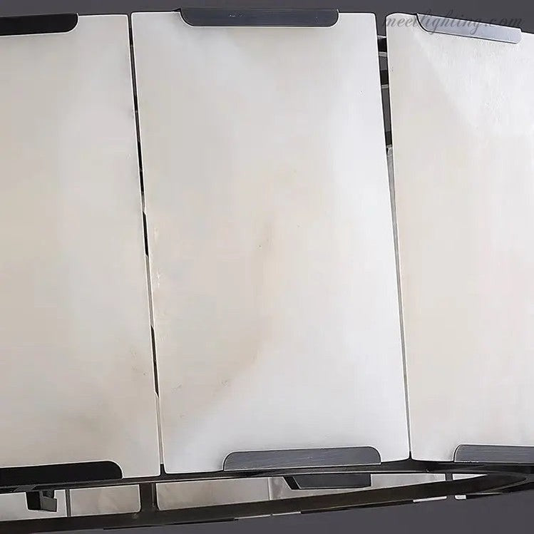 Spain Alabaster Round Modern Chandeliers Lighting-MEET LIGHTING