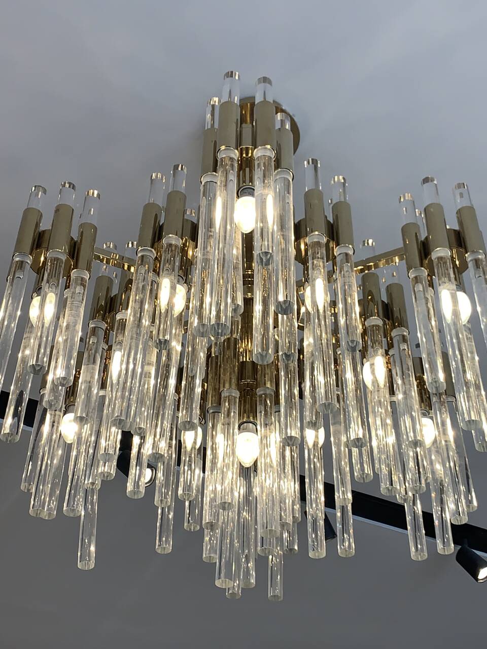 Modern Luxury Tiered Glass Cylinders Chandelier for Living Room/Bedroom/Dining Room/Bathroom-MEET LIGHTING