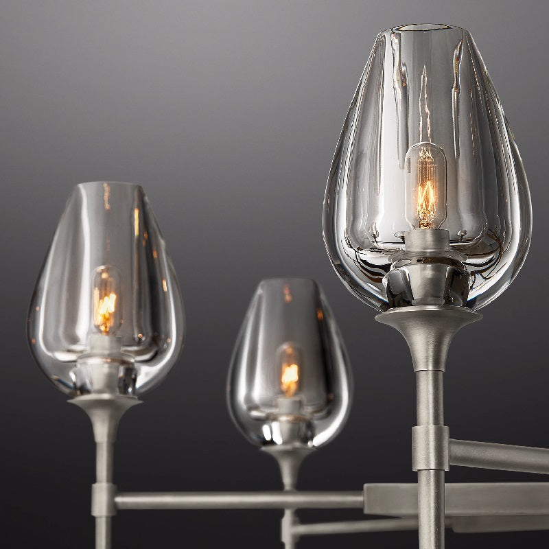 Tulip Round Living Room Chandelier 54"-MEET LIGHTING