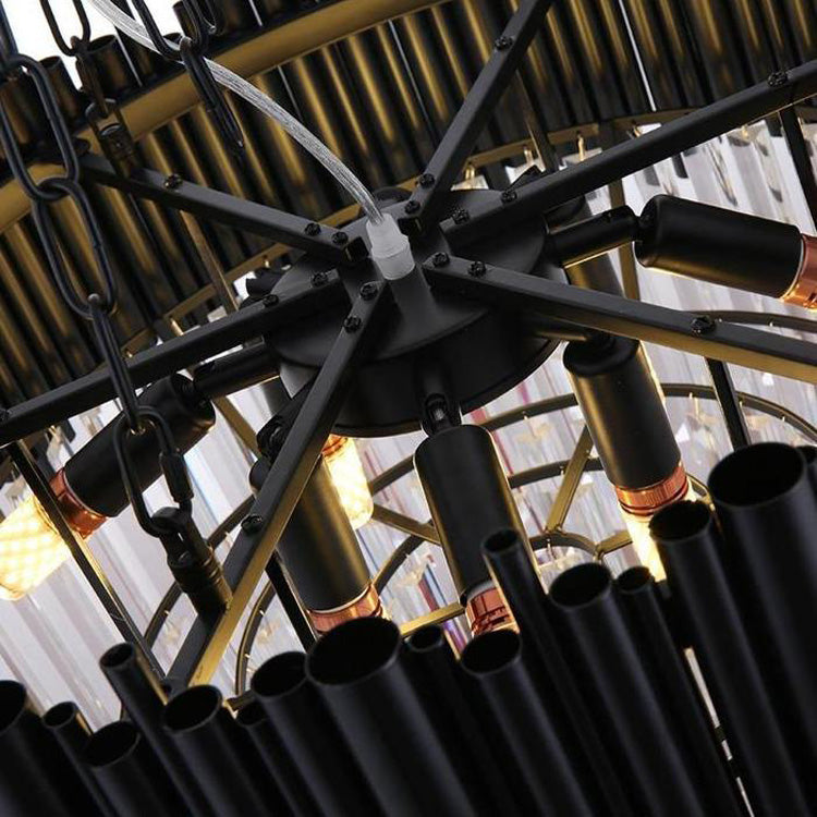 Viol Crystal Round Chandelier-MEET LIGHTING