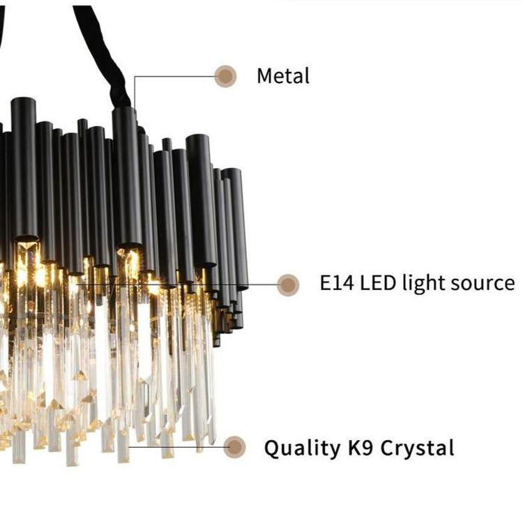 Viol Crystal Round Chandelier-MEET LIGHTING