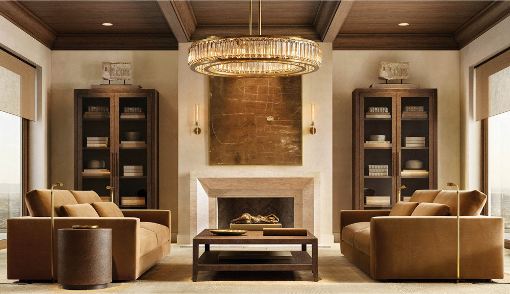 MAURIER ROUND CHANDELIER 48"