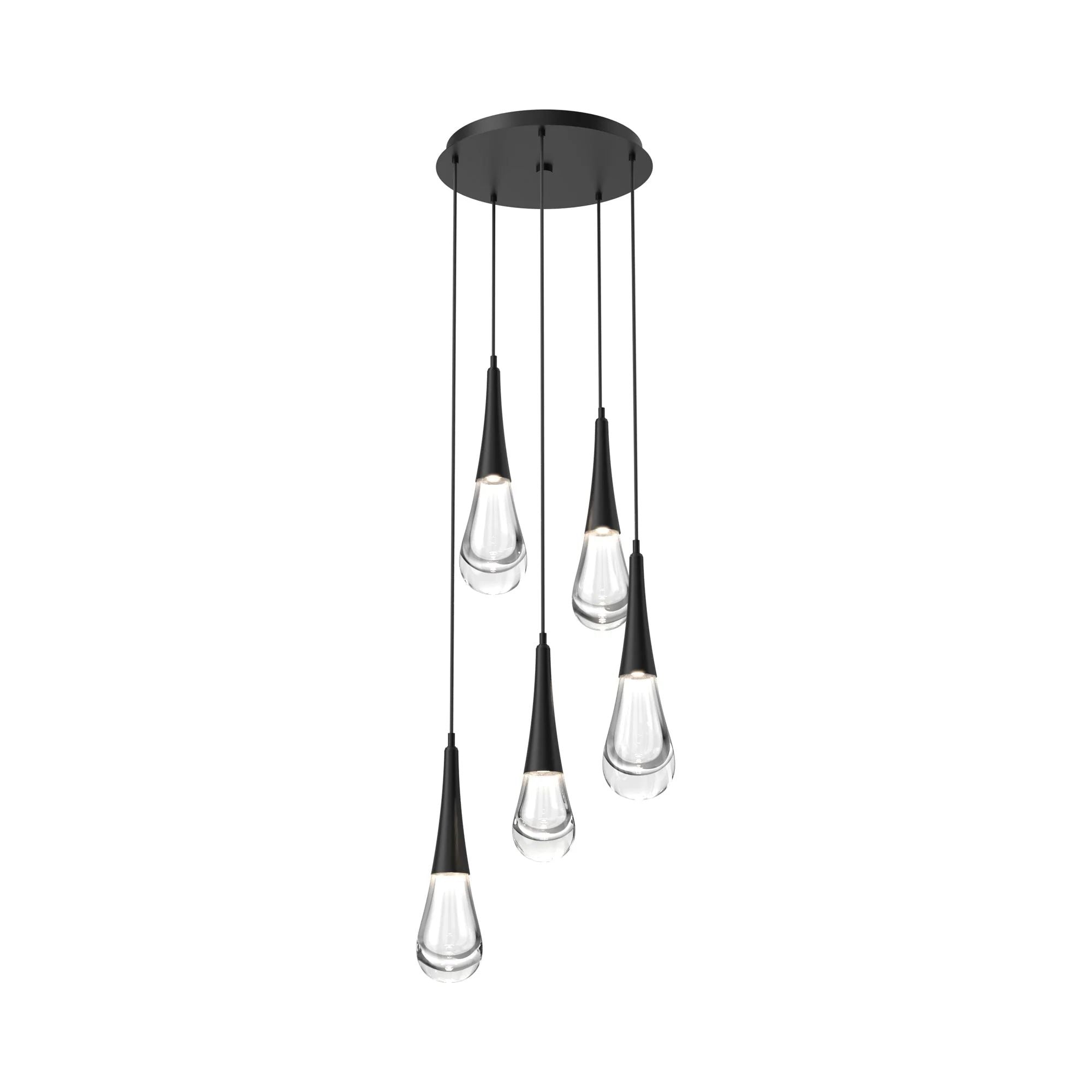 Water Drop Round LED Chandelier-MEET LIGHTING
