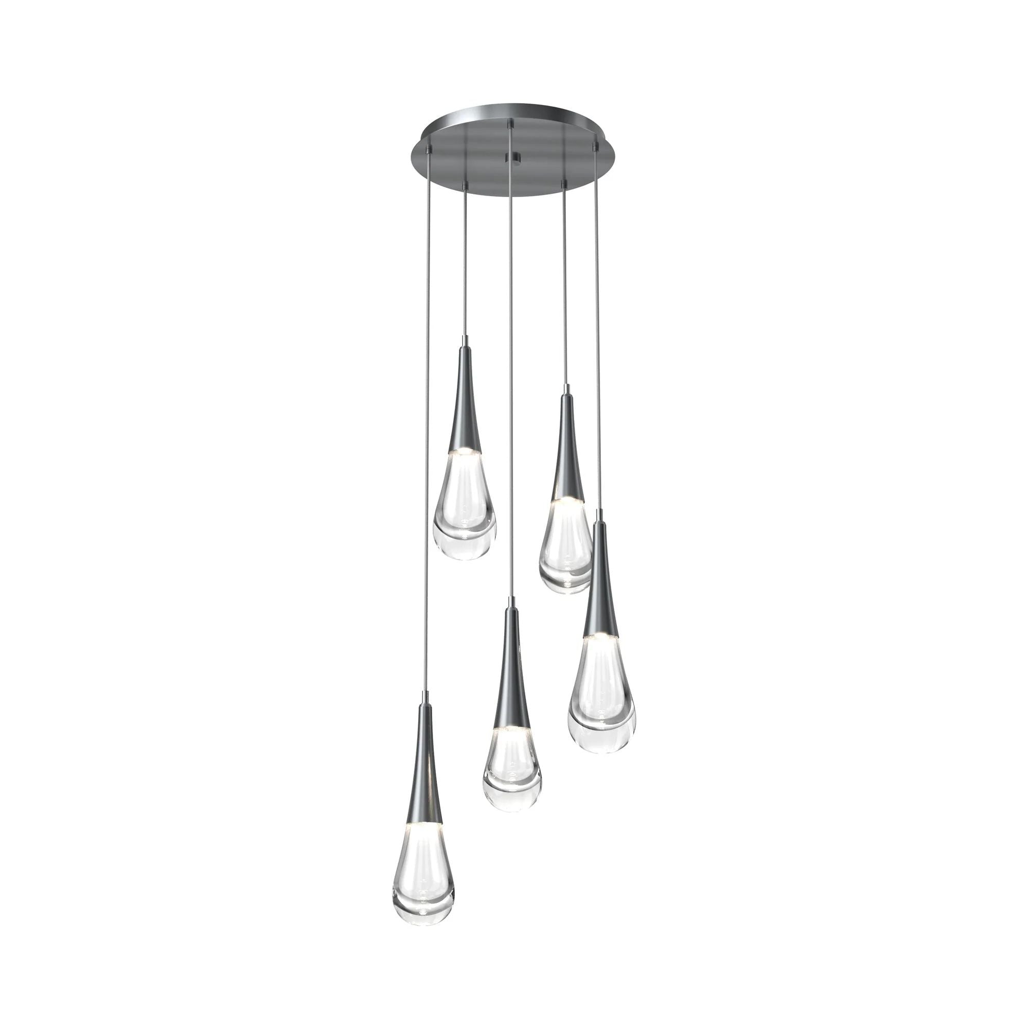 Water Drop Round LED Chandelier-MEET LIGHTING