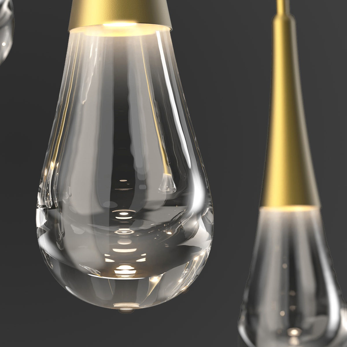 Water Drop Round LED Chandelier-MEET LIGHTING