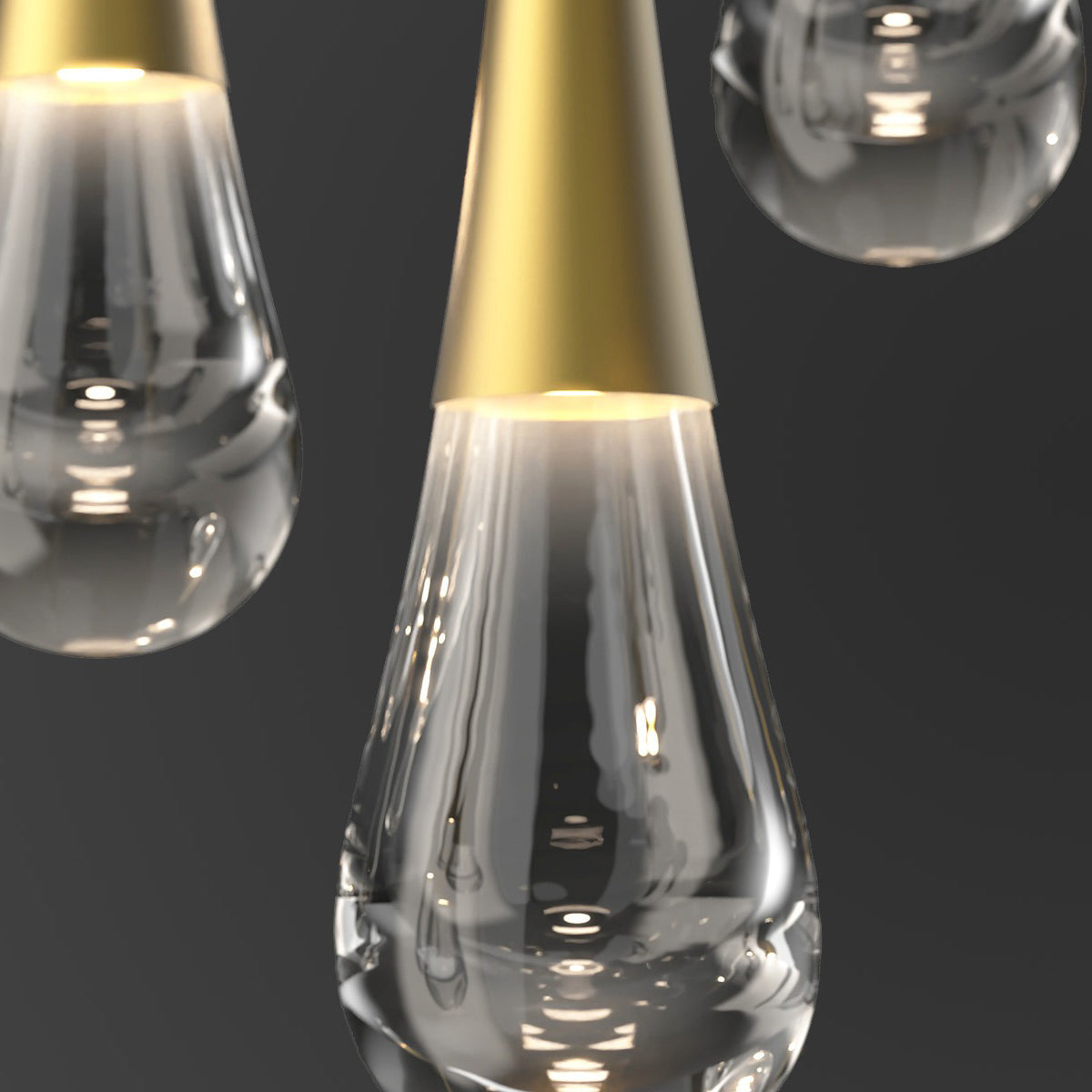 Water Drop Round LED Chandelier-MEET LIGHTING