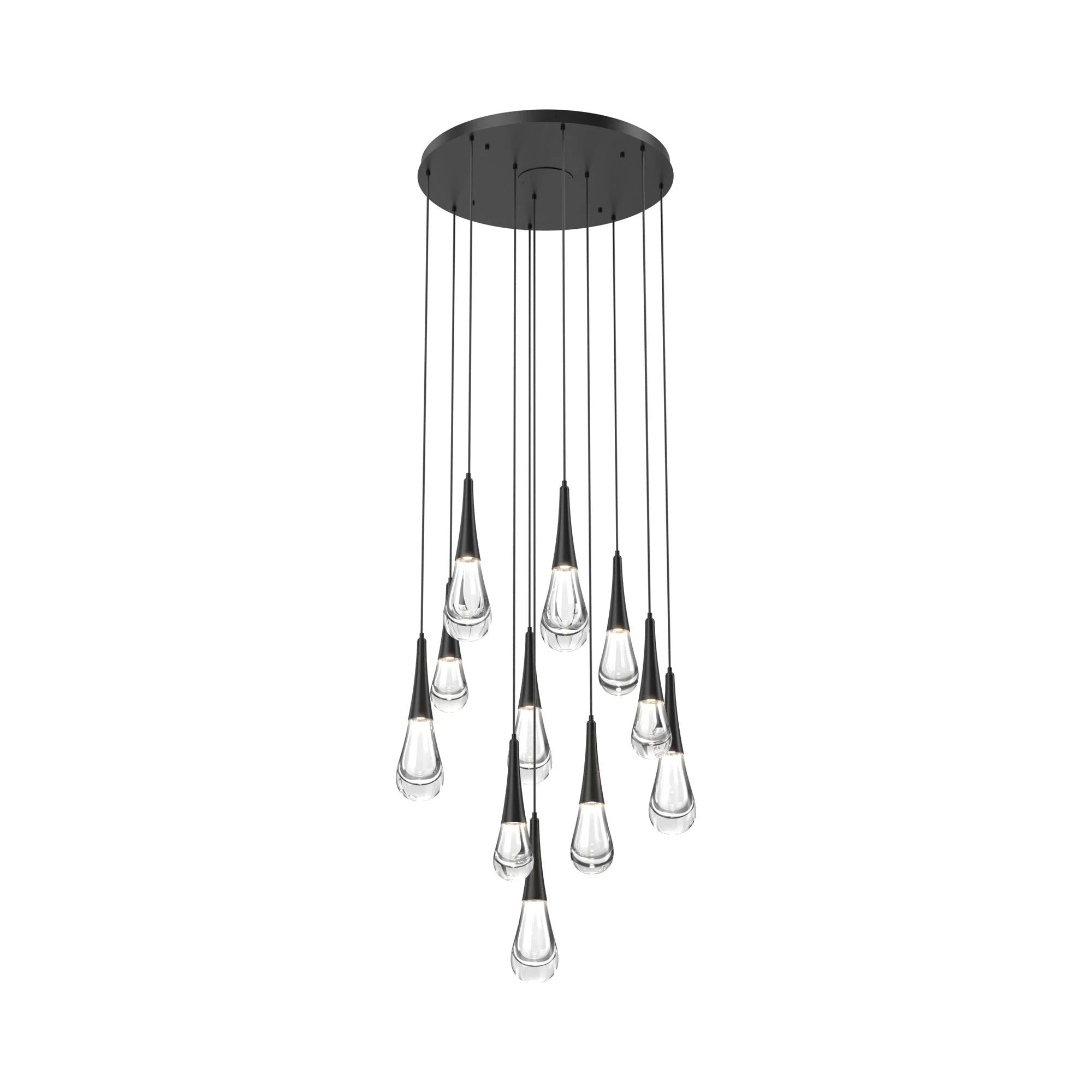 Water Drop Round LED Chandelier-MEET LIGHTING