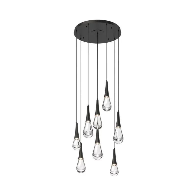 Water Drop Round LED Chandelier-MEET LIGHTING