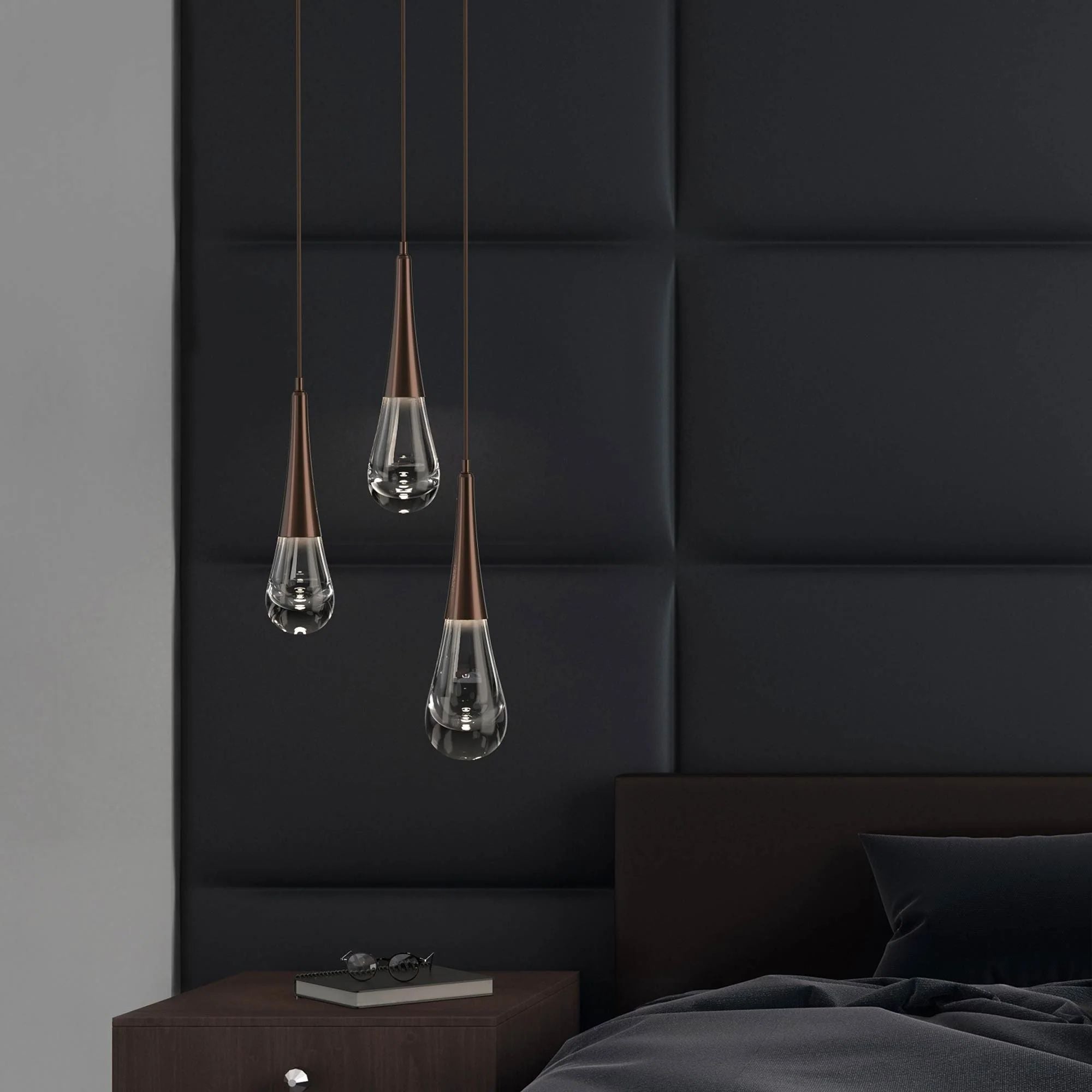 Water Drop Round LED Chandelier-MEET LIGHTING