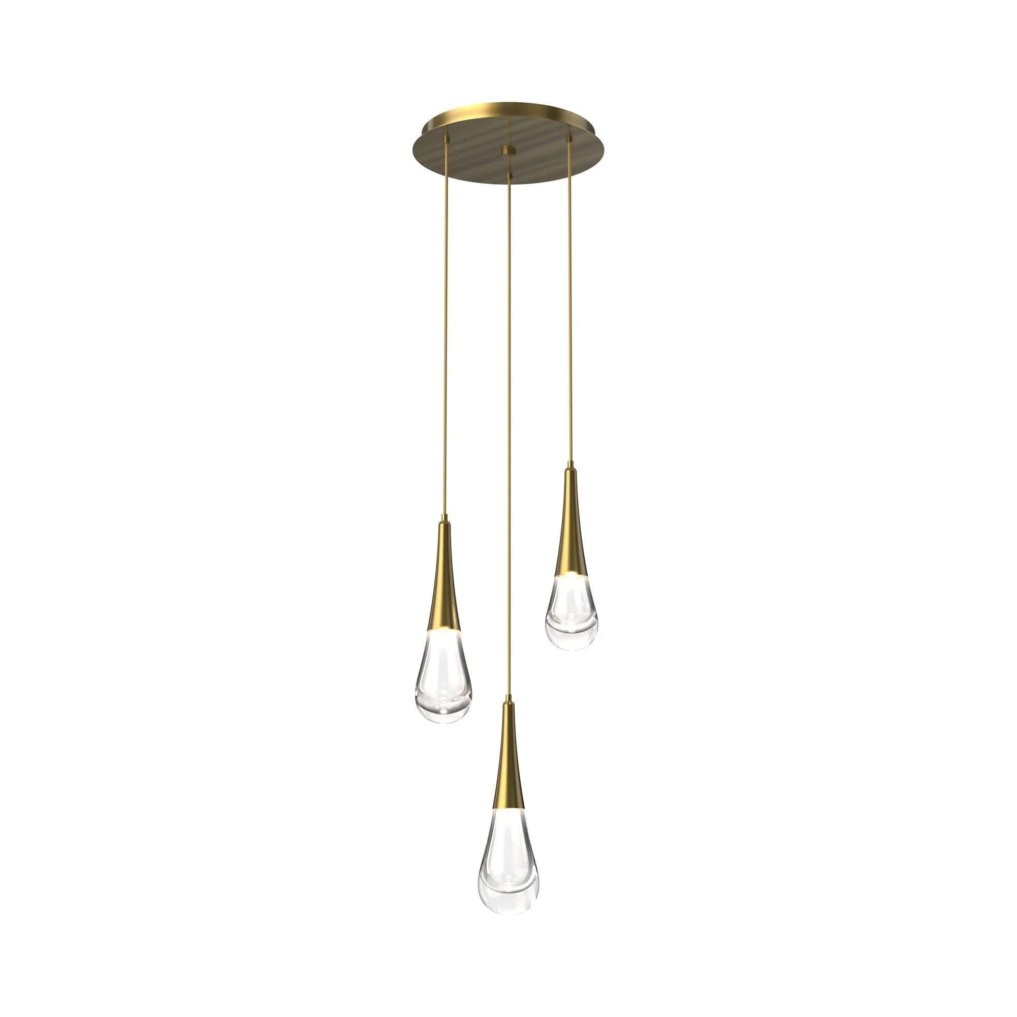 Water Drop Round LED Chandelier-MEET LIGHTING