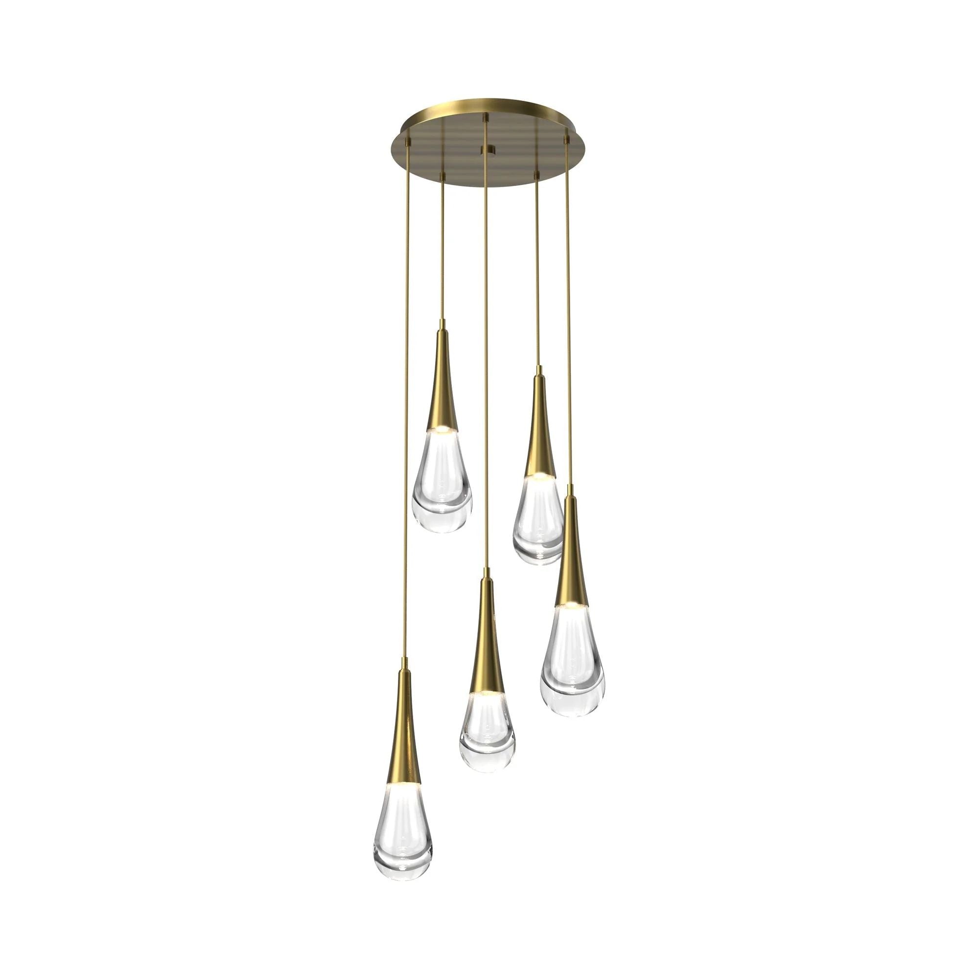 Water Drop Round LED Chandelier-MEET LIGHTING