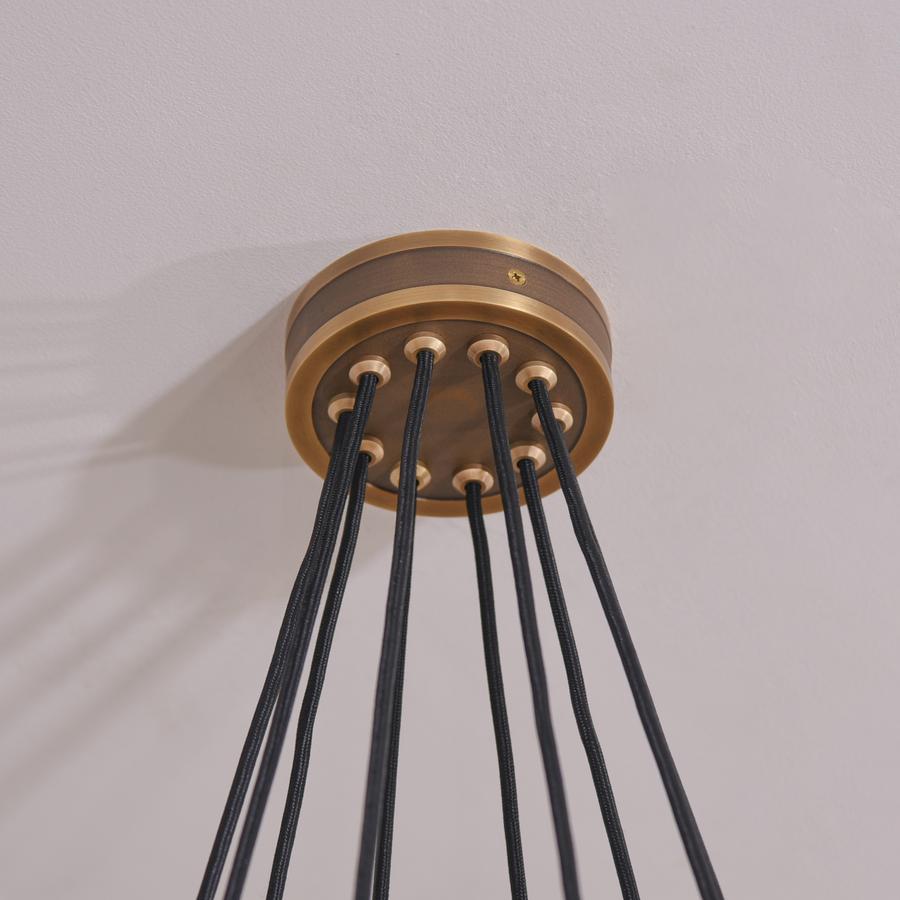 White Porcelain Round Chandelier 10-Lights-MEET LIGHTING