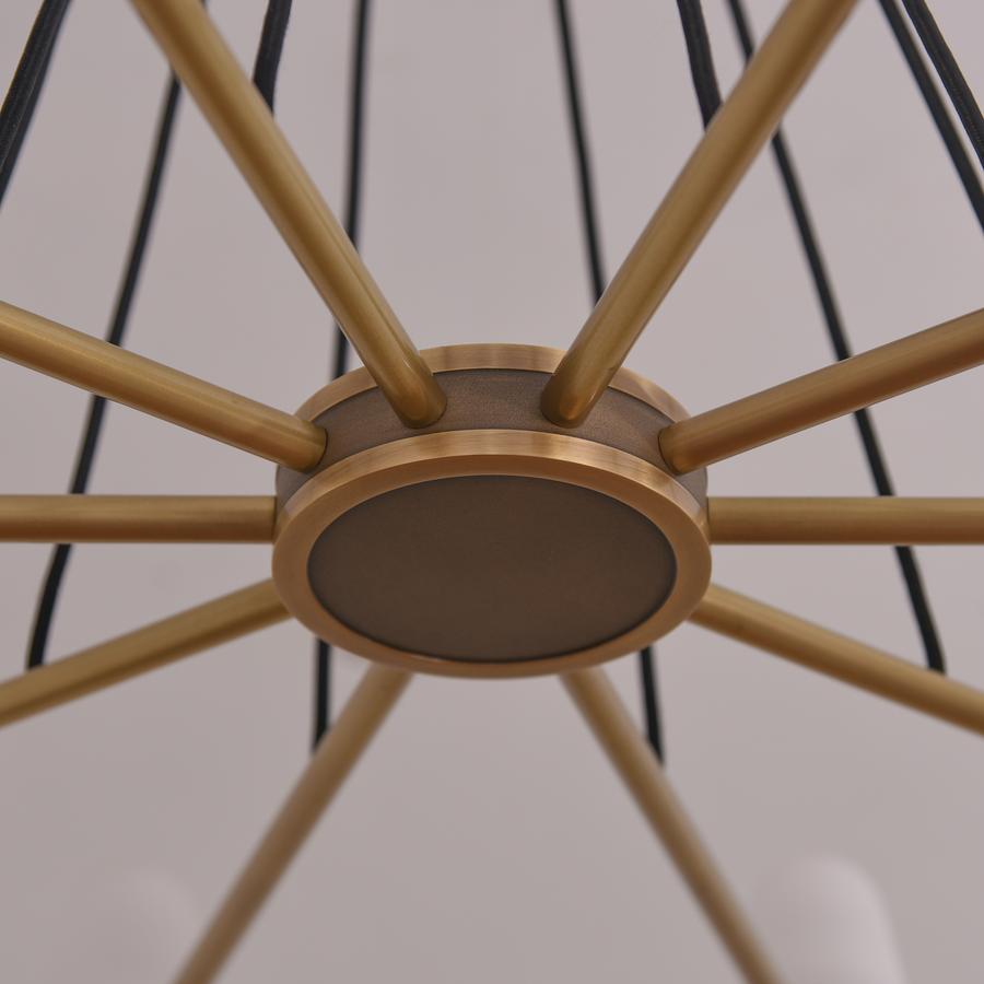 White Porcelain Round Chandelier 10-Lights-MEET LIGHTING