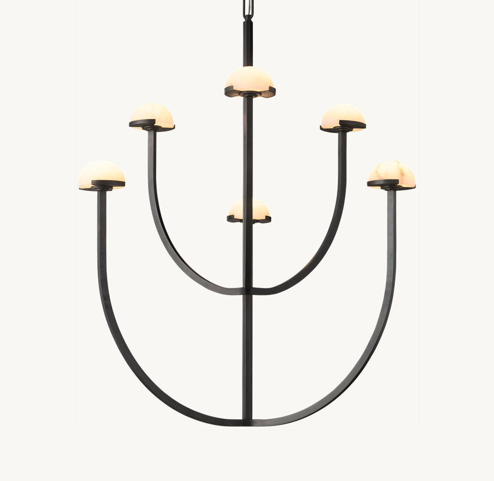 PEDRA ROUND CHANDELIER 32"