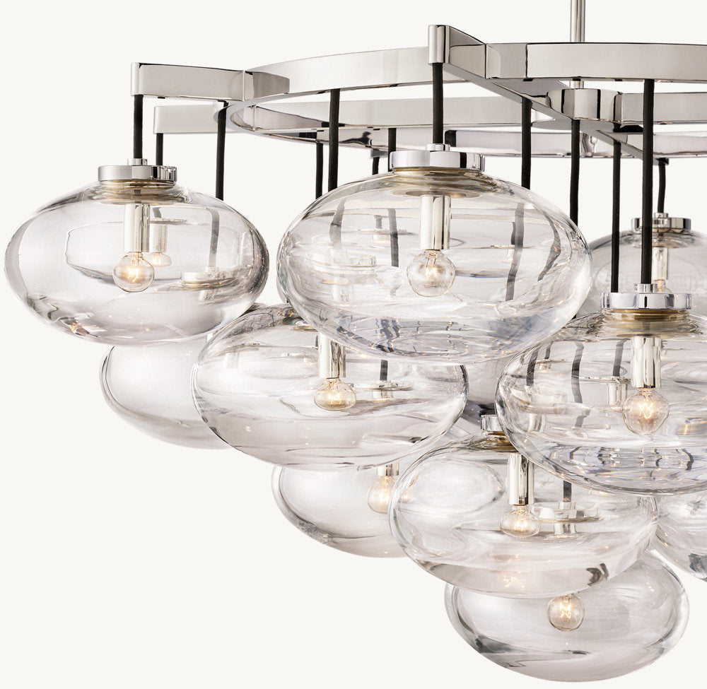 Cabrette Round Chandelier 48"-MEET LIGHTING