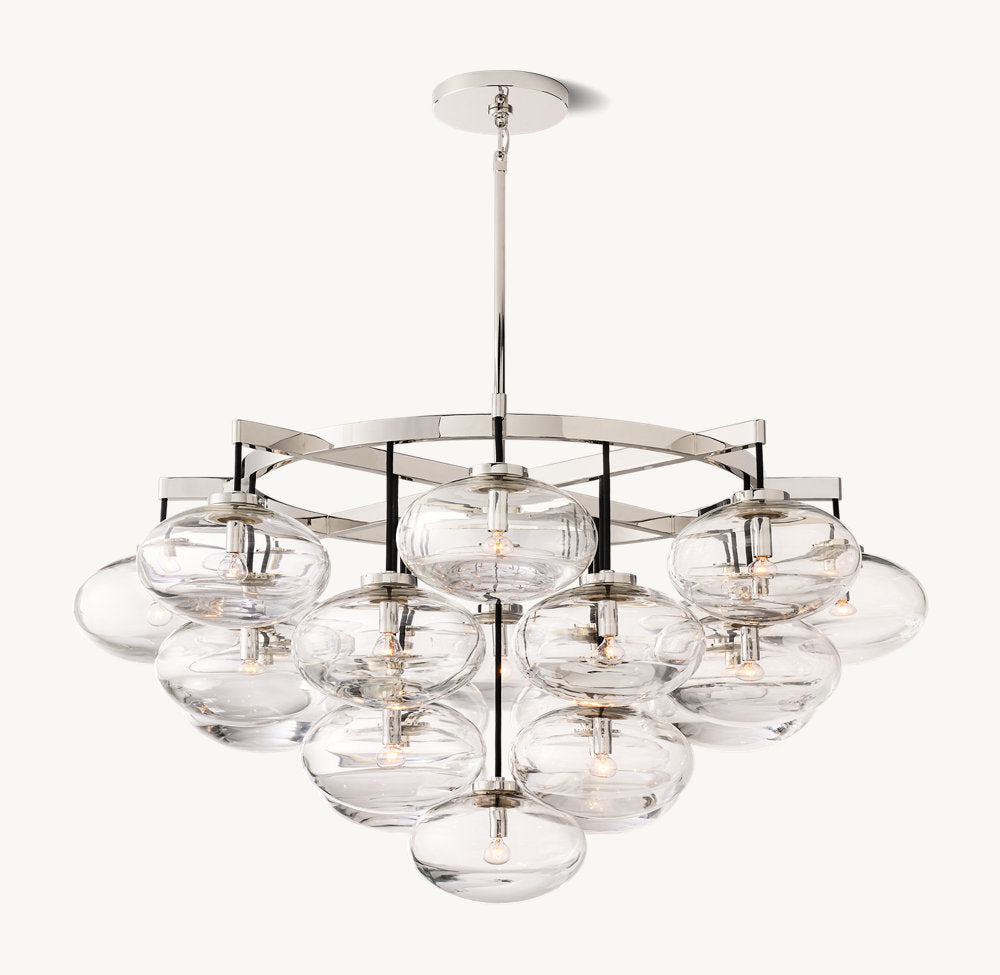 Cabrette Round Chandelier 48"-MEET LIGHTING