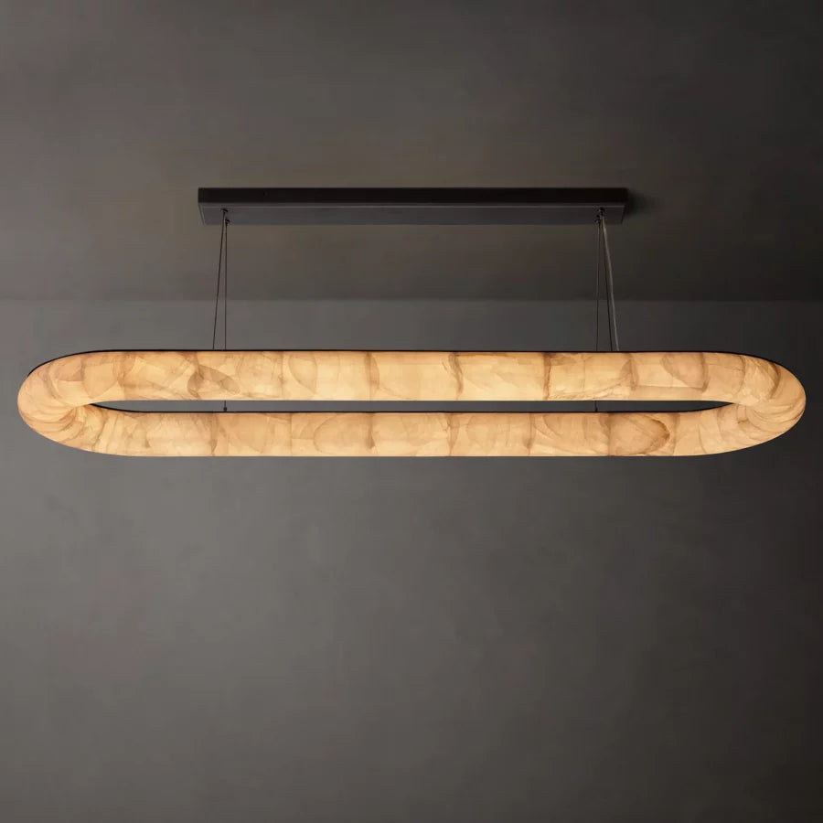 Rivage Oval Chandelier 74″-MEET LIGHTING