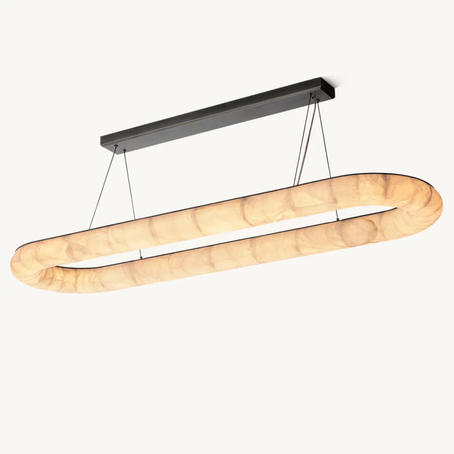 Rivage Oval Chandelier 74″-MEET LIGHTING