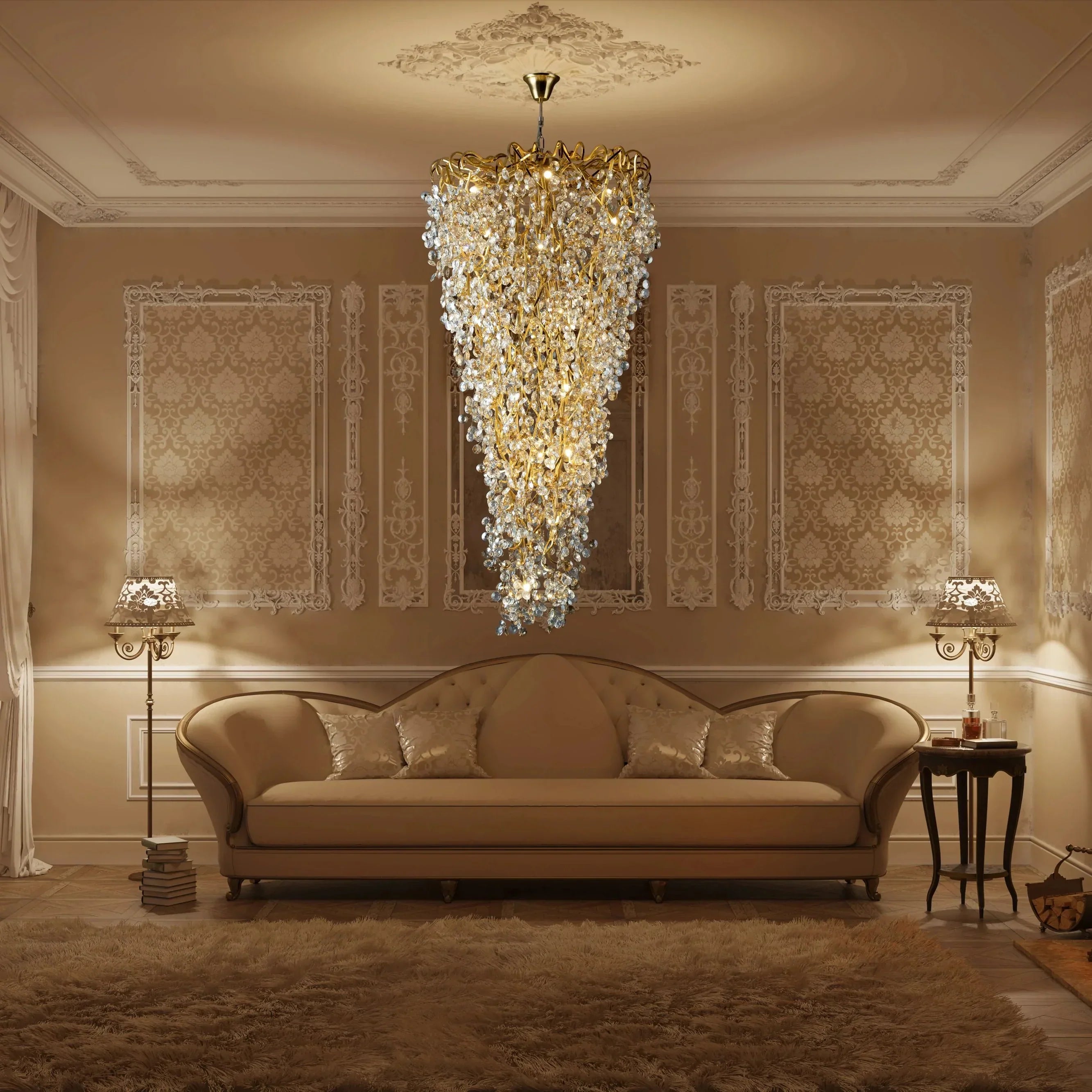 New Modern Light Luxury Branch Crystal Chandelier for Dining /Living Room-MEET LIGHTING