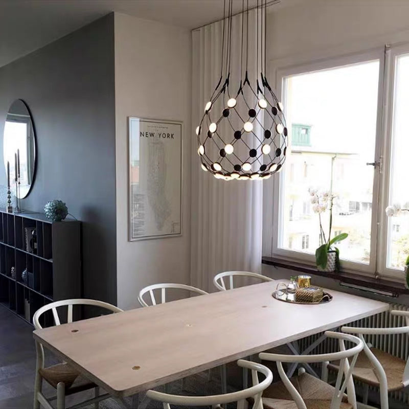 Modern Basket Chandelier for Living/Dining Room-MEET LIGHTING