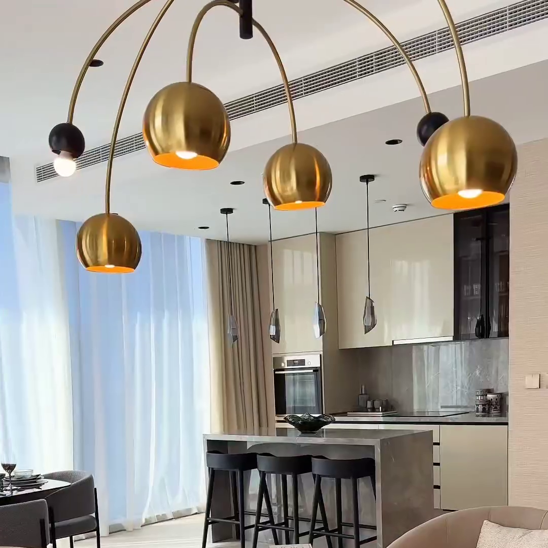 Modern Creative Cosmic Sputnik Chandelier for Living Room/Bedroom-MEET LIGHTING
