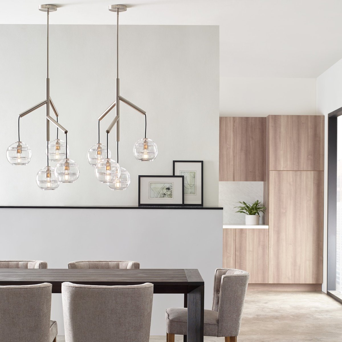 Art Glass Ball Sedona Chandelier-MEET LIGHTING