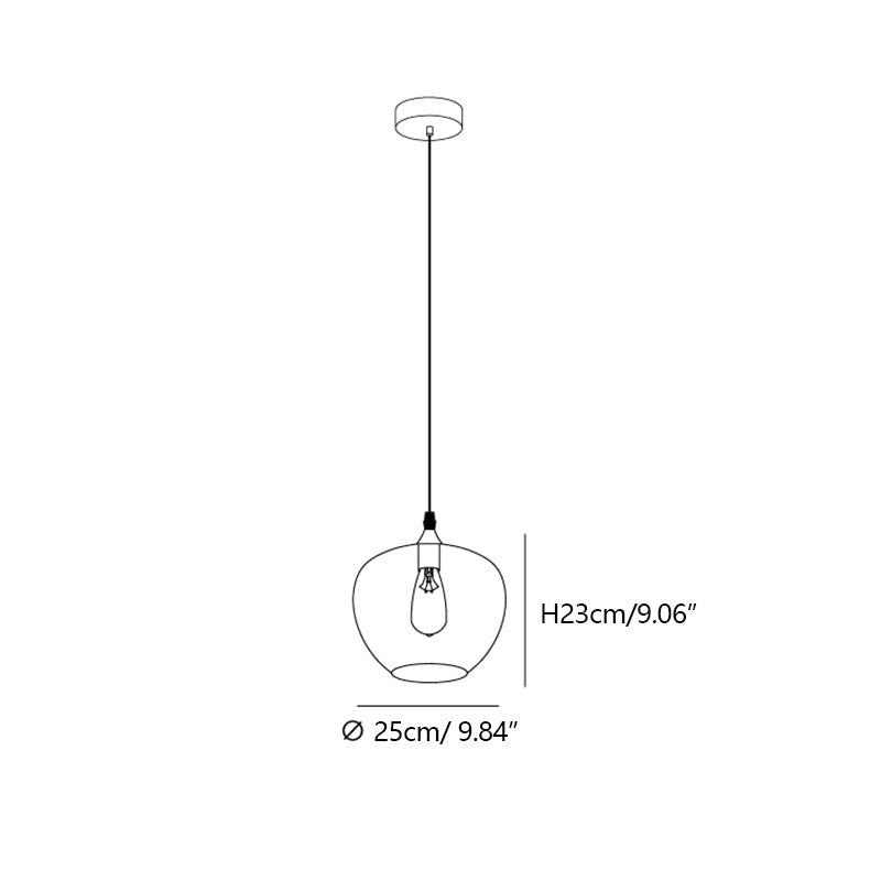 Modern Smoke Gray Glass Lamp Designer Chandelier for Cafe/Kitchen Island/Dining Room Style B-MEET LIGHTING