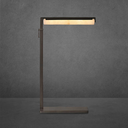 Audon Alabaster Task Floor Lamp