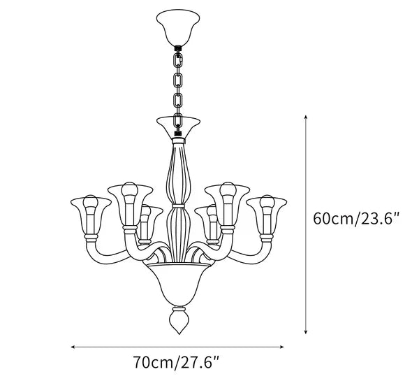 Murano Candle Chandelier