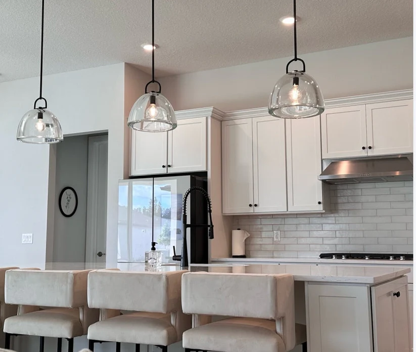 Hemisphere Modern Glass Pendant Light