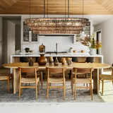 Oval Art Glass Chandelier